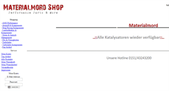 Desktop Screenshot of materialmordshop.de